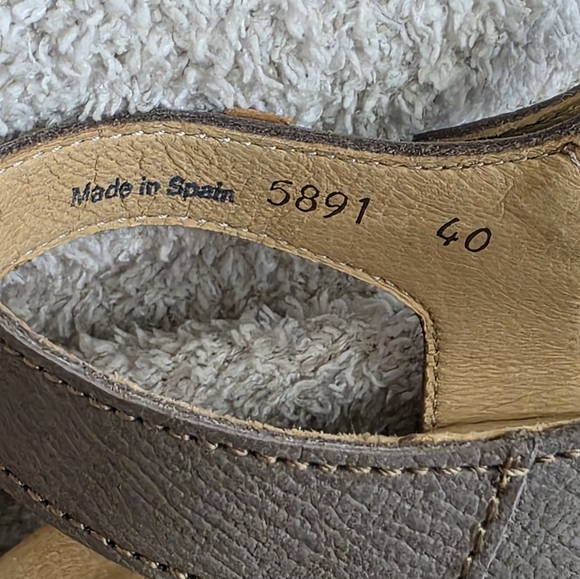 NWT El Naturalista Arbequina Leather Platform Sandals Made In Spain Size 40 US 9 - Picture 8 of 8